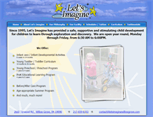 Tablet Screenshot of letsimaginepreschool.com